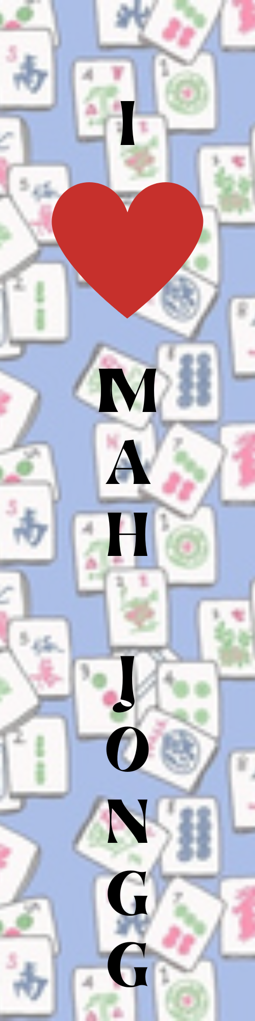 Bookmarks-Mah Jongg Themed