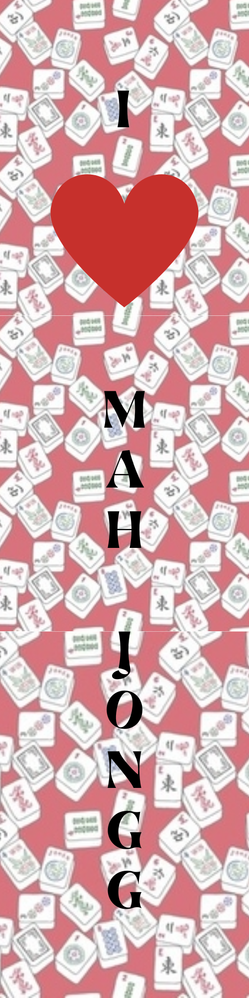 Bookmarks-Mah Jongg Themed